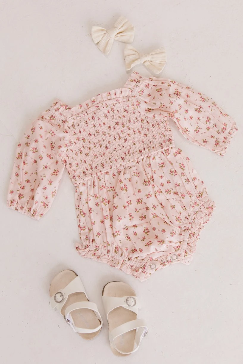 Baby Madeline Romper In Pink 2 Baby Madeline Romper In Pink - Image 2