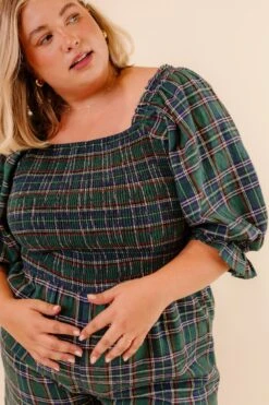 Madeline Jumpsuit In Plaid - FINAL SALE -Ivy City Co Dress MadelineJumpsuit 3 138781