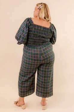 Madeline Jumpsuit In Plaid - FINAL SALE -Ivy City Co Dress MadelineJumpsuit 4