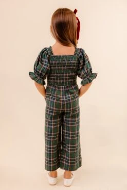 Mini Madeline Jumpsuit In Plaid - FINAL SALE -Ivy City Co Dress MadelineJumpsuit 8