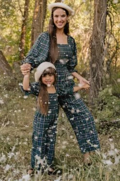 Madeline Jumpsuit In Plaid - FINAL SALE -Ivy City Co Dress MadelineJumpsuit Holiday1 2023 10 536537