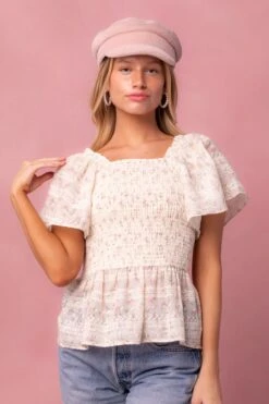 Madison Top In Eyelet Floral -Ivy City Co Dress MadisonTop 3 620744