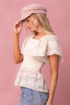 Madison Top In Eyelet Floral -Ivy City Co Dress MadisonTop 4 940167