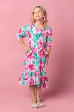 Mini Mi Amor Dress In Green -Ivy City Co Dress MiAmore studio easter24 07 656110