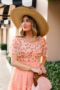 Milan Dress In Sorbet - FINAL SALE -Ivy City Co Dress MilanSorbet Florida SS23 15 148866