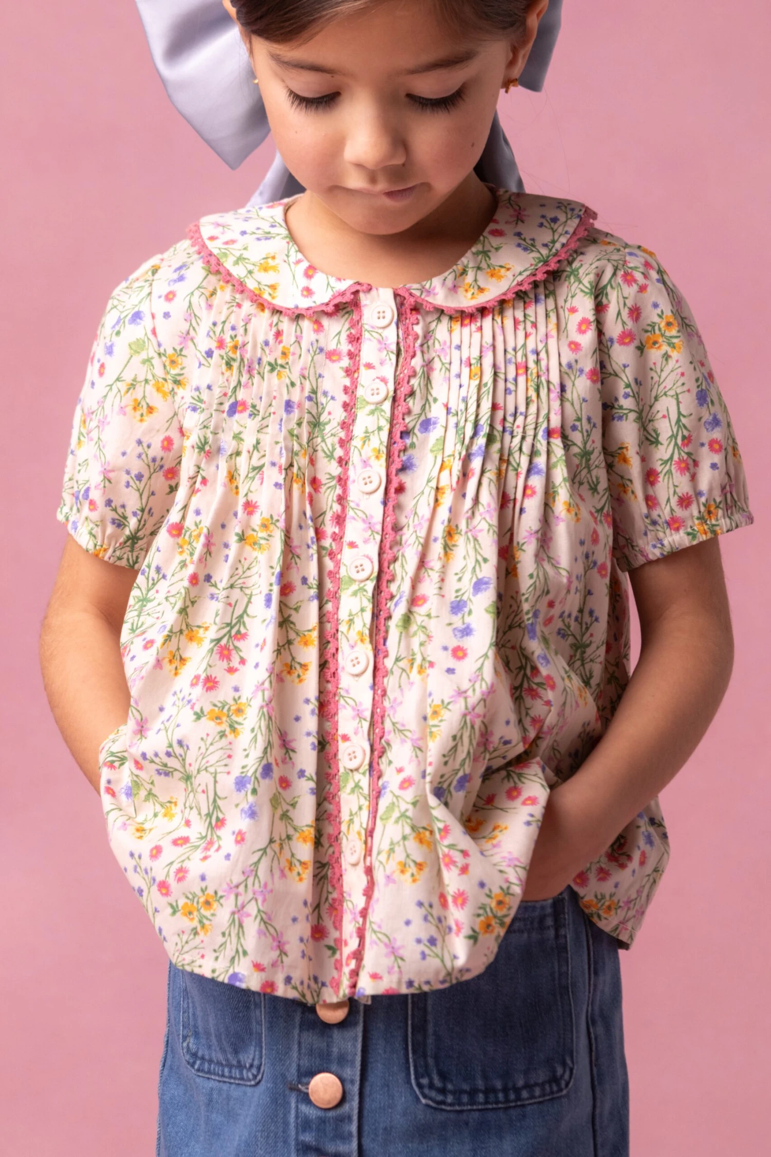 Mini Betty Blouse In Floral 1 Mini Betty Blouse In Floral