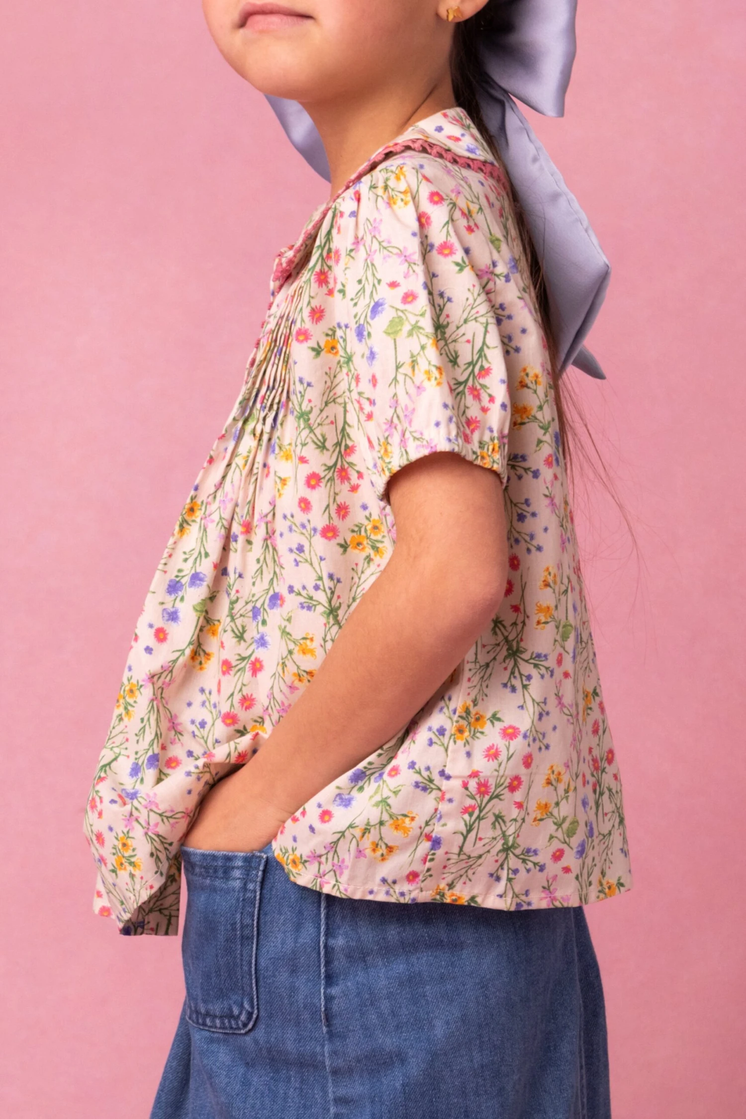 Mini Betty Blouse In Floral 4 Mini Betty Blouse In Floral - Image 4