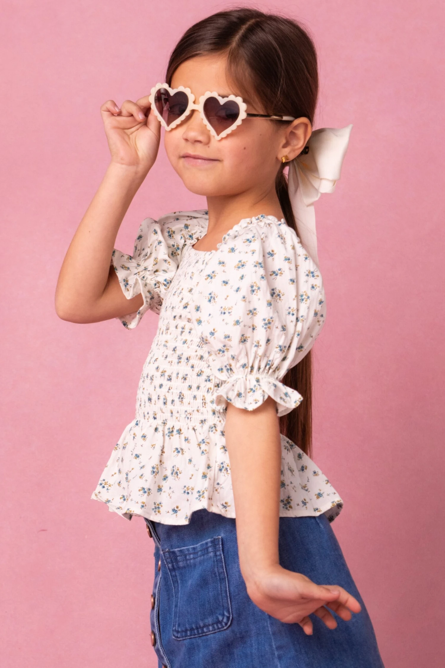 Mini Madeline Top In Blue 5 Mini Madeline Top In Blue - Image 5