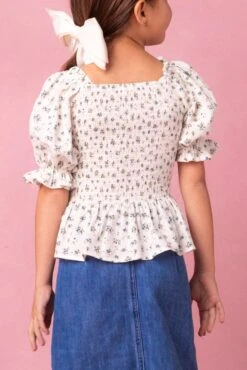 Mini Madeline Top In Blue 7 Mini Madeline Top In Blue -Ivy City Co Dress MiniMadelineTops Studio Spring24 07