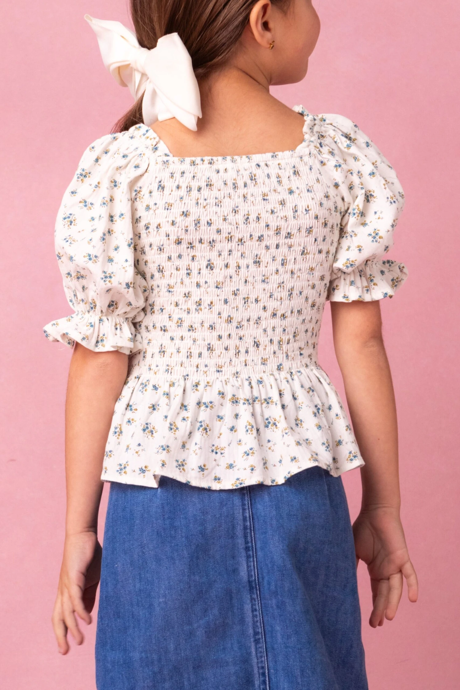 Mini Madeline Top In Blue 3 Mini Madeline Top In Blue - Image 3