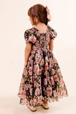 Mini Melody Dress In Midnight Rose -Ivy City Co Dress Noir Collection 126 666379