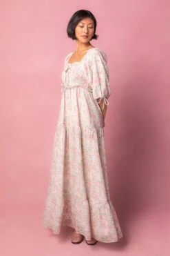 Nora Dress In Spring Watercolor -Ivy City Co Dress NoraWatercolor Studio Easter24 03 779401