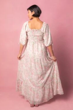 Nora Dress In Spring Watercolor -Ivy City Co Dress NoraWatercolor Studio Easter24 07 729047