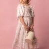 Mini Nora Dress In Spring Watercolor