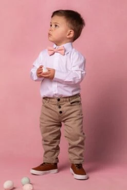 Baby Boys Henry Bow Tie In Spring Pink