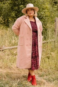 Polly Coat In Pink - FINAL SALE -Ivy City Co Dress PollyCoat ConradRanch F23 2 297013