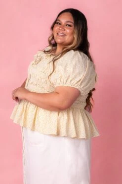 Rae Top In Yellow -Ivy City Co Dress RaeTopYellow Studio Spring1 4 232656