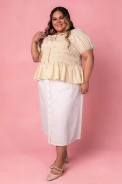 Rae Top In Yellow -Ivy City Co Dress RaeTopYellow Studio Spring1 8 906281