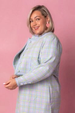 Reese Jacket In Periwinkle Blue -Ivy City Co Dress Reese Studio Easter24 7 963443