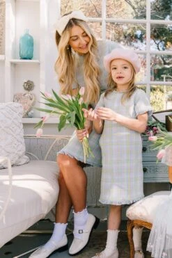 Mini Reese Shift Dress In Periwinkle Blue 9 Mini Reese Shift Dress In Periwinkle Blue -Ivy City Co Dress Reese mommy me Easter24 3 879863