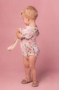 Baby Roselyn Romper In Pink 9 Baby Roselyn Romper In Pink -Ivy City Co Dress RoselynPink Studio 6