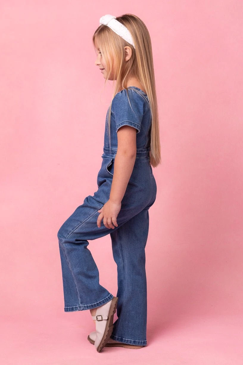 Mini Ryan Denim Jumpsuit 2 Mini Ryan Denim Jumpsuit - Image 2