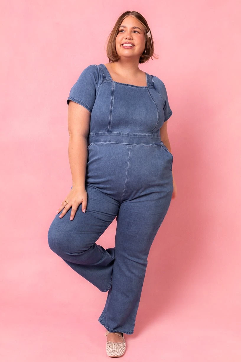 Ryan Denim Jumpsuit 2 Ryan Denim Jumpsuit - Image 2