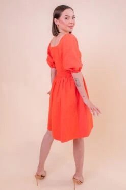 Sage Dress In Coral - FINAL SALE -Ivy City Co Dress SageinCoral Studio SS23 13 120430
