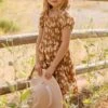 Mini Sienna Dress In Brown Floral