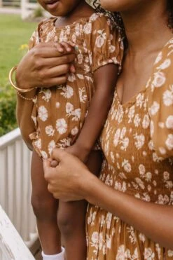 Baby Sienna Romper In Brown Floral - FINAL SALE -Ivy City Co Dress SiennaBrownFloralDress ConradRanch F23 35 809894