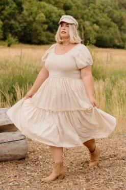 Sienna Dress In Cream - FINAL SALE -Ivy City Co Dress SiennaCream ConradRanch F23 17