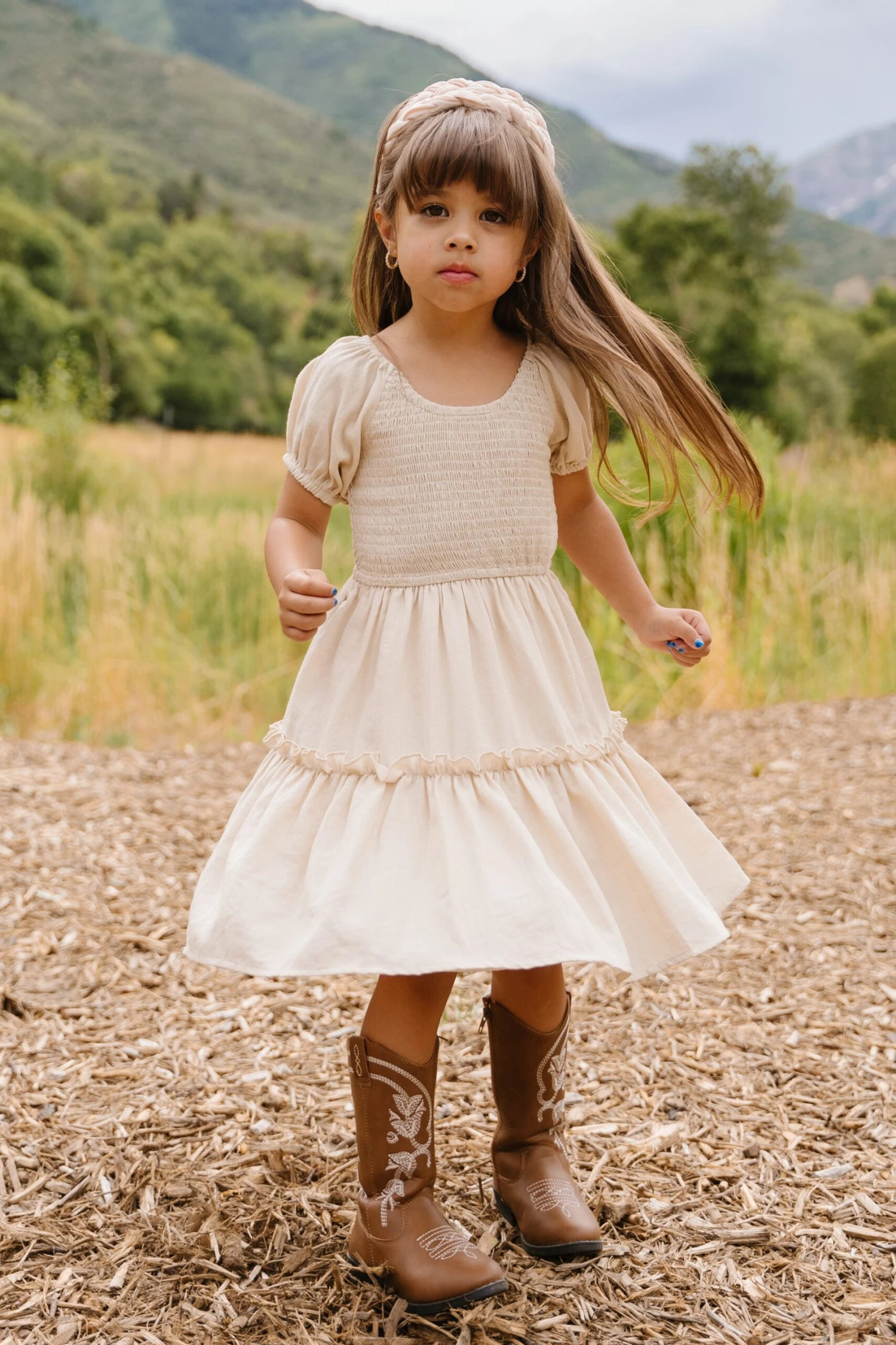Mini Sienna Dress In Cream - FINAL SALE 11 Mini Sienna Dress In Cream - FINAL SALE - Image 11