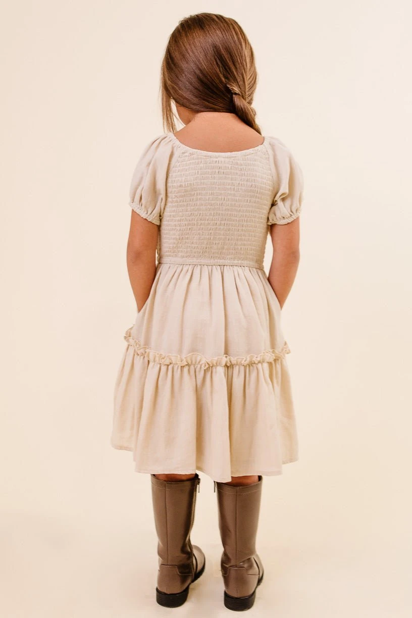 Mini Sienna Dress In Cream - FINAL SALE 9 Mini Sienna Dress In Cream - FINAL SALE - Image 9