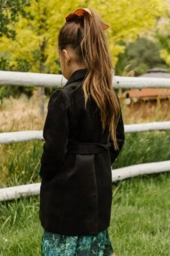 Mini Sloane Coat In Black - FINAL SALE 18 Mini Sloane Coat In Black - FINAL SALE -Ivy City Co Dress SloaneBlack QuietMeadows F23 15 164891