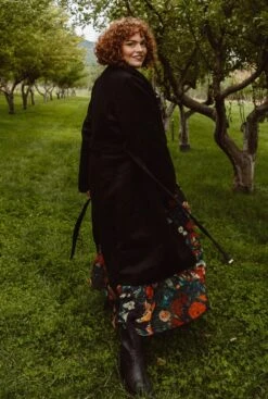 Sloane Coat In Black - FINAL SALE -Ivy City Co Dress SloaneBlack QuietMeadows F23 5 848795