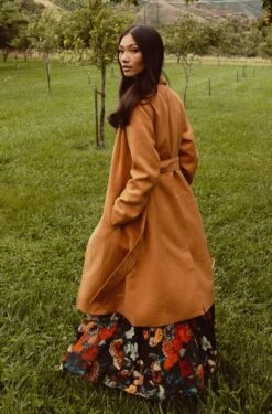 Sloane Coat In Camel - FINAL SALE 20 Sloane Coat In Camel - FINAL SALE -Ivy City Co Dress SloaneCamel QuietMeadows F23 13 568464