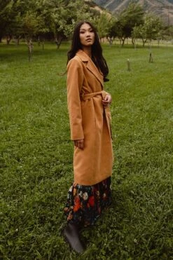 Sloane Coat In Camel - FINAL SALE 22 Sloane Coat In Camel - FINAL SALE -Ivy City Co Dress SloaneCamel QuietMeadows F23 16 255203