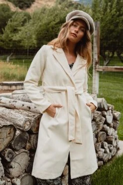 Sloane Coat In Cream - FINAL SALE -Ivy City Co Dress SloaneCream QuietMeadows F23 6 122919