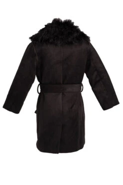 Mini Sloane Coat In Black - FINAL SALE 17 Mini Sloane Coat In Black - FINAL SALE -Ivy City Co Dress SloaneMini black back 540068