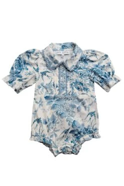 Baby Sophia Romper 16 Baby Sophia Romper -Ivy City Co Dress SophiaBlueToile baby front 170937