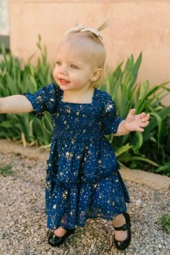 Baby Starry Nights Dress Set - FINAL SALE -Ivy City Co Dress Starry Nights 03 513030
