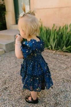 Baby Starry Nights Dress Set - FINAL SALE -Ivy City Co Dress Starry Nights 06 726103