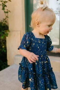 Baby Starry Nights Dress Set - FINAL SALE -Ivy City Co Dress Starry Nights 13 851354