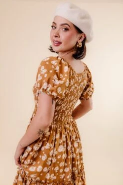 Sienna Dress In Brown Floral -Ivy City Co Dress Studio F23 37 646130