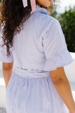 Sutton Dress In Pinstripe -Ivy City Co Dress SuttonDressPinstripe Summer1 CAPoolhouse 8