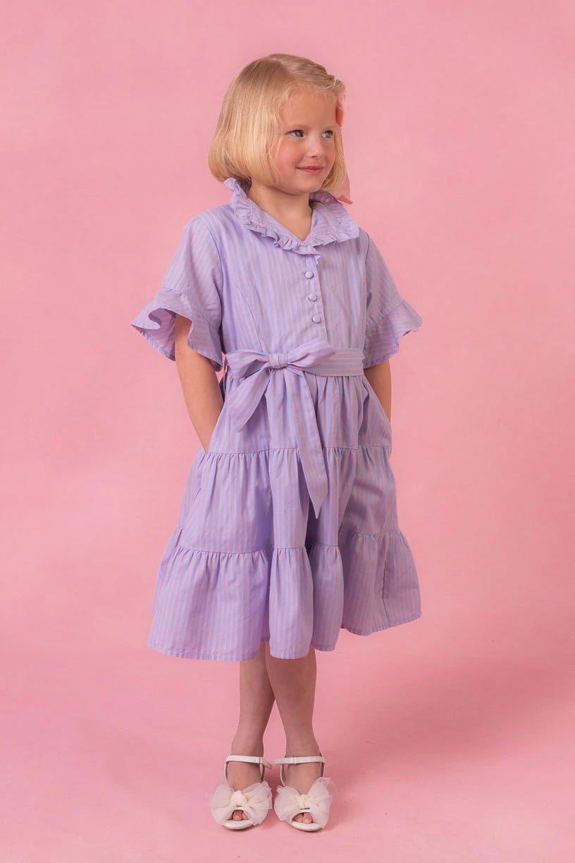 Mini Sutton Dress In Pinstripe 5 Mini Sutton Dress In Pinstripe - Image 5