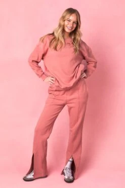 Ivy City Flare Sweatpants In Pink -Ivy City Co Dress SweatpantsFlarePink Studio 4 462698