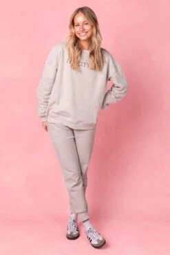 Ivy City Sweatshirt In Sage -Ivy City Co Dress SweatpantsJoggerSage Studio 2 474766
