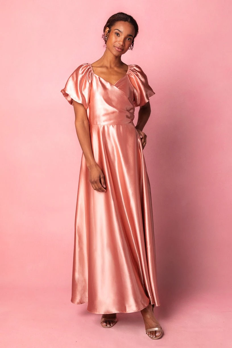 Tessie Dress In Apricot Crush 2 Tessie Dress In Apricot Crush - Image 2