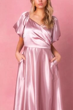 Tessie Dress In Blush -Ivy City Co Dress TessieBlush5 428601